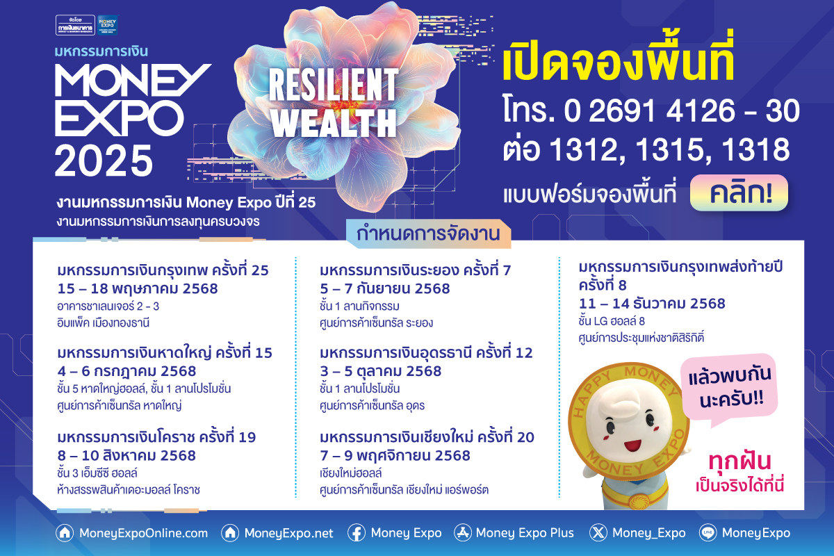 ตารางการจัดงานมหกรรมการเงิน 2568